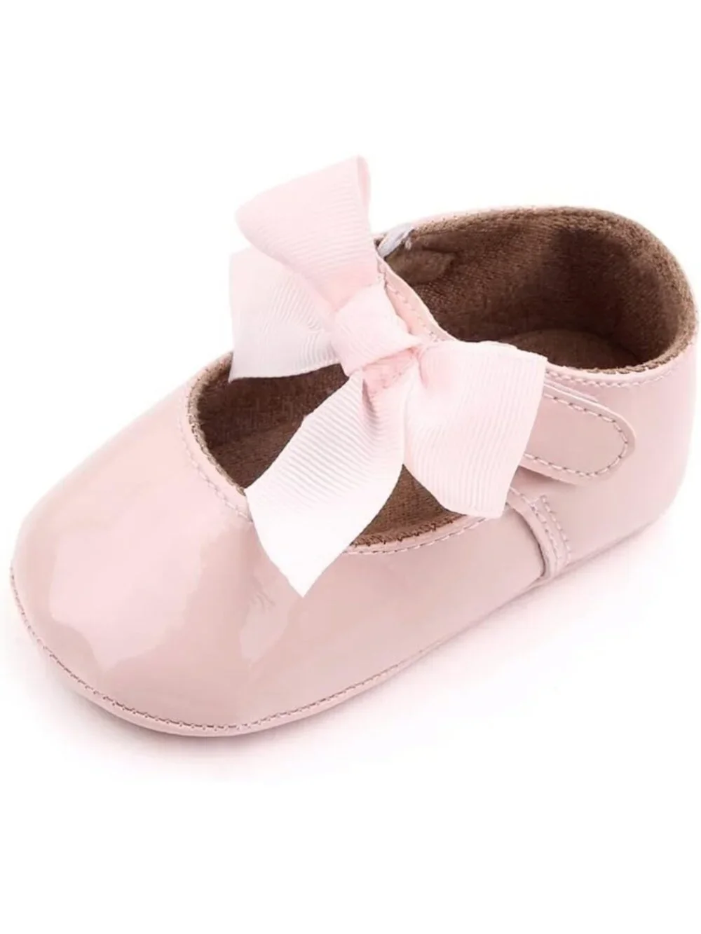 Adorable Baby Girl Mary Jane Dress Shoes - Non-Slip, Bowknot Floral Flats for